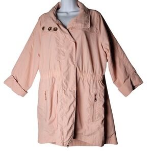 Adyson Parker Venetian Pink Lightweight Jacket Women's Plus Size 1X NWT Coat